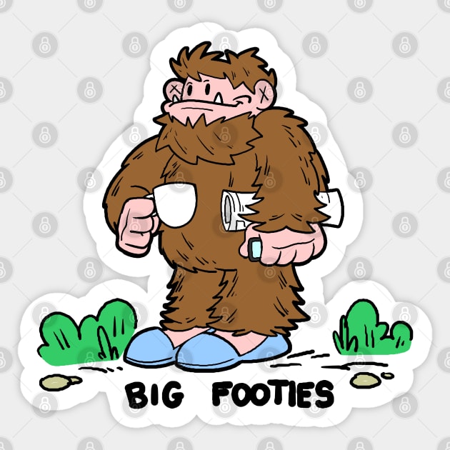 Big Footies Sticker by DugglDesigns